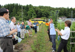 ツアー誘致で首都圏観光客にＪＡ秋田しんせい管内の特産品をＰＲ